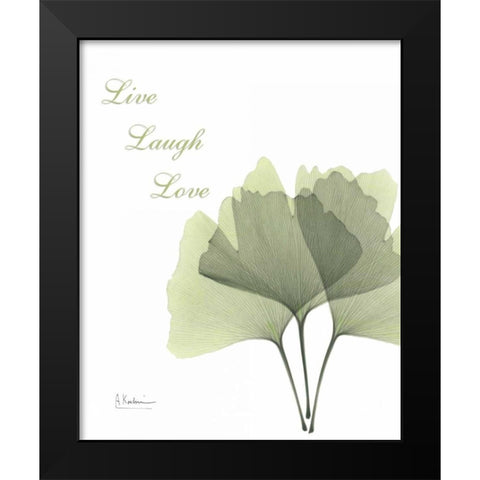 Ginkgo - Live Black Modern Wood Framed Art Print by Koetsier, Albert