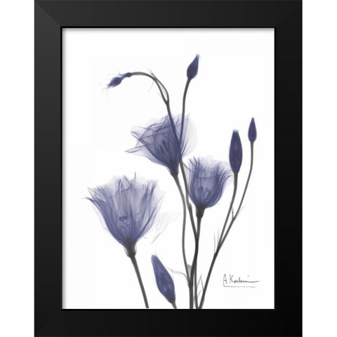 Gentian in Purple 2 Black Modern Wood Framed Art Print by Koetsier, Albert