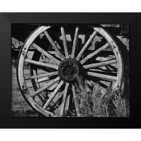 Bodi Wheel Black Modern Wood Framed Art Print by Koetsier, Albert