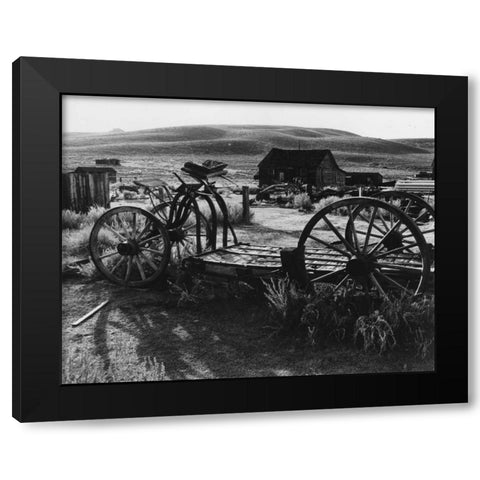 Bodi Wagon Black Modern Wood Framed Art Print with Double Matting by Koetsier, Albert