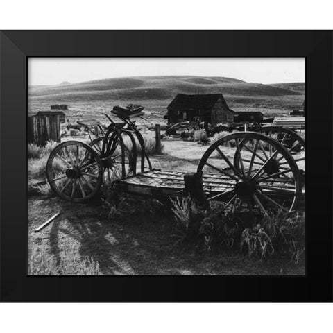 Bodi Wagon Black Modern Wood Framed Art Print by Koetsier, Albert