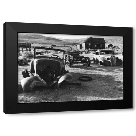 Bodi Parking Black Modern Wood Framed Art Print with Double Matting by Koetsier, Albert