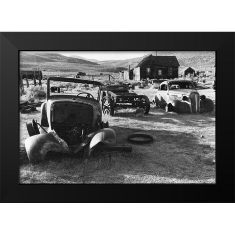 Bodi Parking Black Modern Wood Framed Art Print by Koetsier, Albert