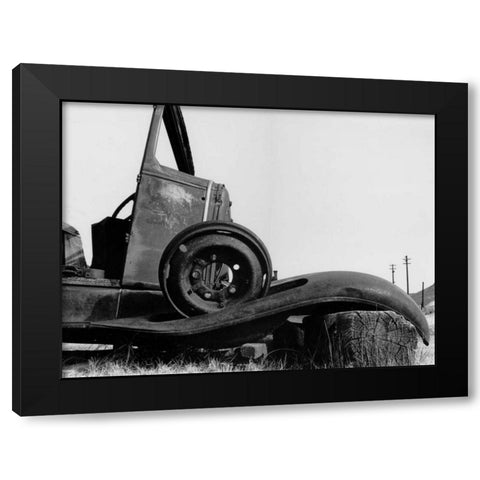 Bodi Truck Black Modern Wood Framed Art Print with Double Matting by Koetsier, Albert