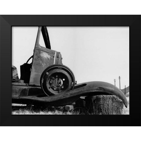 Bodi Truck Black Modern Wood Framed Art Print by Koetsier, Albert