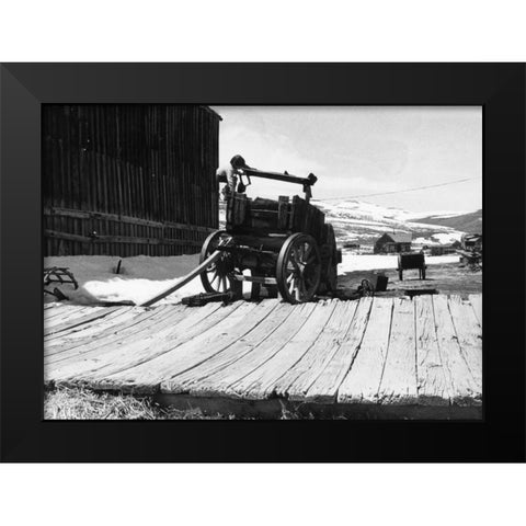 The Bodi Kid Black Modern Wood Framed Art Print by Koetsier, Albert