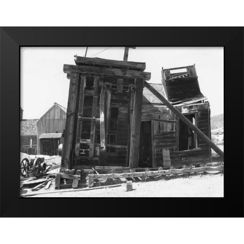 Dilapidated Bodi Black Modern Wood Framed Art Print by Koetsier, Albert