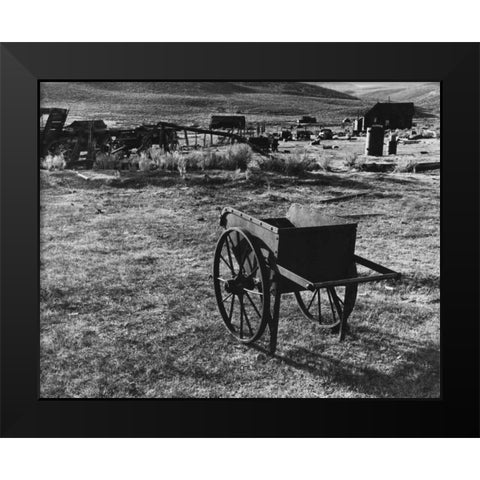 Bodi Wheelbarrow 2 Black Modern Wood Framed Art Print by Koetsier, Albert