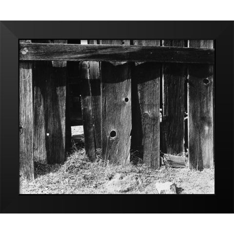 Bodi Fence Black Modern Wood Framed Art Print by Koetsier, Albert