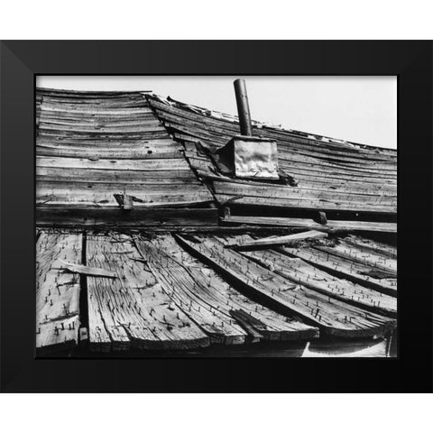 Bodi Roof Black Modern Wood Framed Art Print by Koetsier, Albert