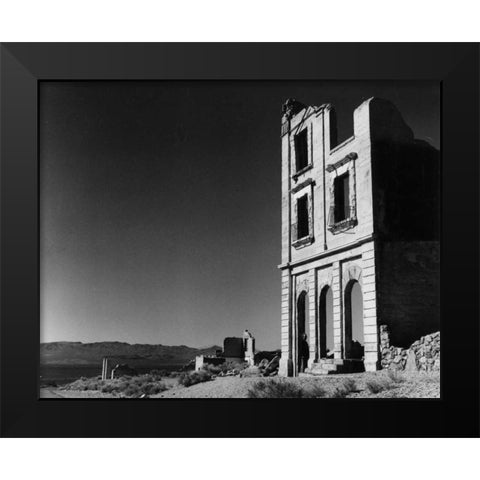 Rhyolite Nevada Black Modern Wood Framed Art Print by Koetsier, Albert