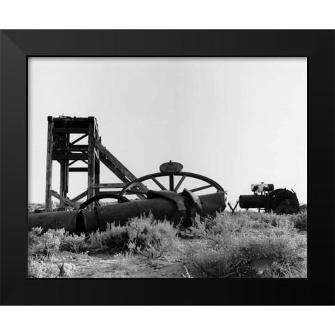 Bodi Mining 1 Black Modern Wood Framed Art Print by Koetsier, Albert