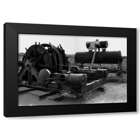 Bodi Mining 2 Black Modern Wood Framed Art Print with Double Matting by Koetsier, Albert