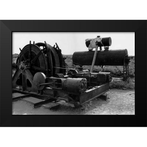 Bodi Mining 2 Black Modern Wood Framed Art Print by Koetsier, Albert