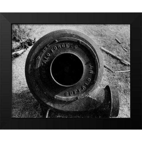 Buffalo Forge Black Modern Wood Framed Art Print by Koetsier, Albert