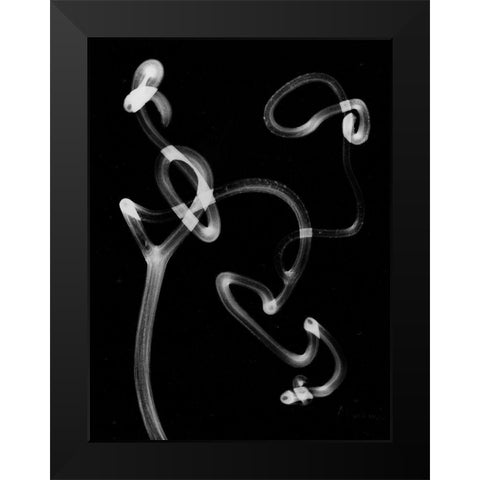Tendril Black Modern Wood Framed Art Print by Koetsier, Albert