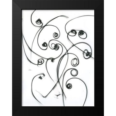 Clausewitch Center Of Gravity Black Modern Wood Framed Art Print by Koetsier, Albert