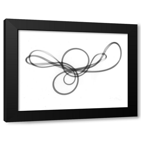 String Theory Black Modern Wood Framed Art Print with Double Matting by Koetsier, Albert