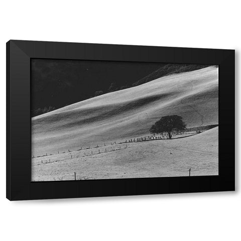 Calming Slope Black Modern Wood Framed Art Print with Double Matting by Koetsier, Albert