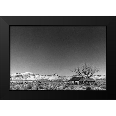 Desert Oasis Black Modern Wood Framed Art Print by Koetsier, Albert
