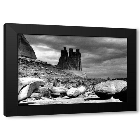 Majestic Beings Black Modern Wood Framed Art Print with Double Matting by Koetsier, Albert