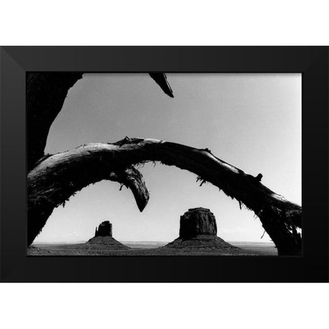 Reaching Over Black Modern Wood Framed Art Print by Koetsier, Albert