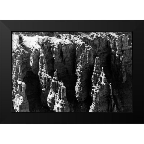 Jagged Forest Black Modern Wood Framed Art Print by Koetsier, Albert