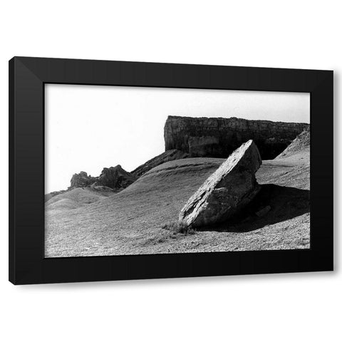 Slanted Ramp Black Modern Wood Framed Art Print with Double Matting by Koetsier, Albert