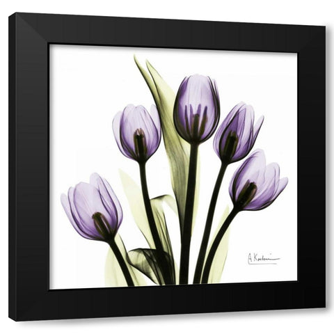 TulipImagine Black Modern Wood Framed Art Print by Koetsier, Albert