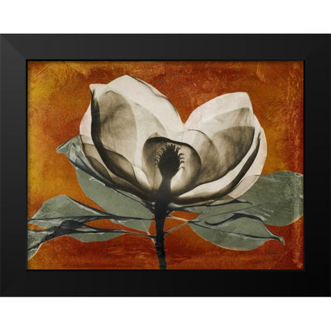 Magnolia Rust 1 Black Modern Wood Framed Art Print by Koetsier, Albert