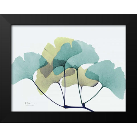 Gingko L140 Black Modern Wood Framed Art Print by Koetsier, Albert