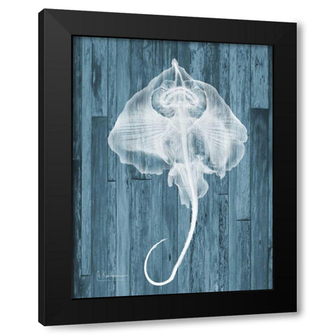 Skate Wood L86 Black Modern Wood Framed Art Print with Double Matting by Koetsier, Albert