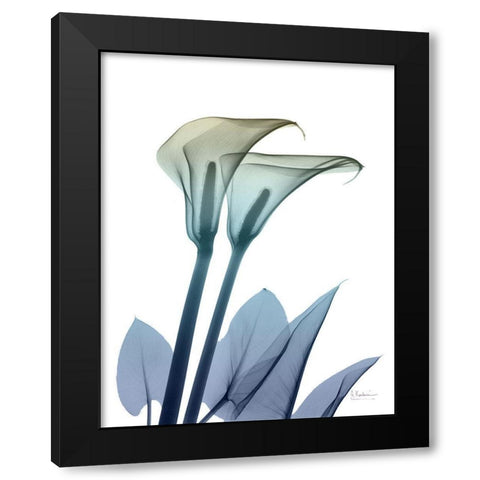 Ombre Expression 9 Black Modern Wood Framed Art Print with Double Matting by Koetsier, Albert