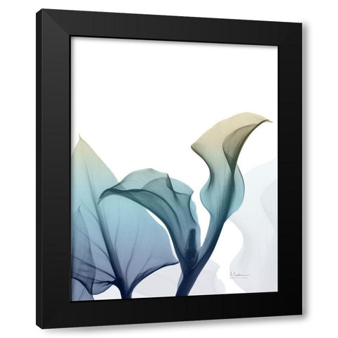 Ombre Expression 10 Black Modern Wood Framed Art Print with Double Matting by Koetsier, Albert