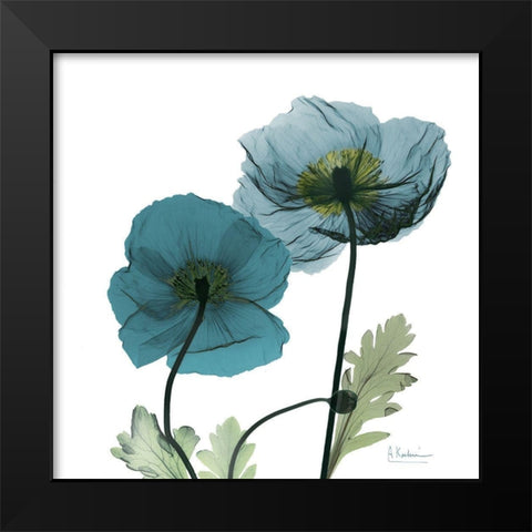 Iceland Poppy W Black Modern Wood Framed Art Print by Koetsier, Albert