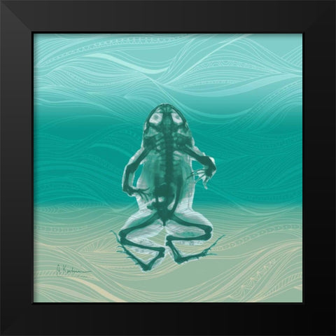 Kermit Black Modern Wood Framed Art Print by Koetsier, Albert