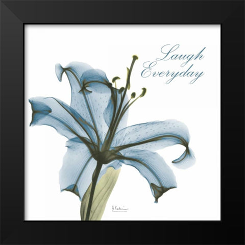 Laugh Everday Lily A36 Black Modern Wood Framed Art Print by Koetsier, Albert