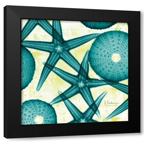 Starfish Trip 2 Black Modern Wood Framed Art Print with Double Matting by Koetsier, Albert