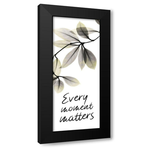 Every Moment Matters Black Modern Wood Framed Art Print by Koetsier, Albert