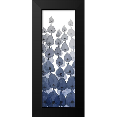 Sapphire Blooms On White 3 Black Modern Wood Framed Art Print by Koetsier, Albert