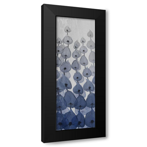 Sapphire Blooms 1 Black Modern Wood Framed Art Print with Double Matting by Koetsier, Albert