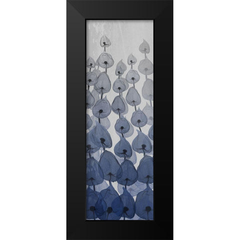 Sapphire Blooms 1 Black Modern Wood Framed Art Print by Koetsier, Albert