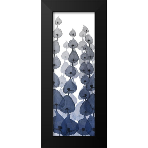 Sapphire Blooms On White 4 Black Modern Wood Framed Art Print by Koetsier, Albert