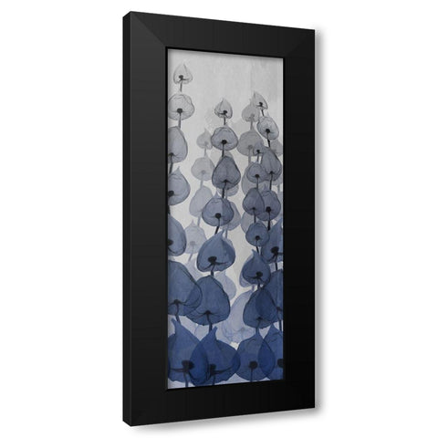 Sapphire Blooms 2 Black Modern Wood Framed Art Print with Double Matting by Koetsier, Albert