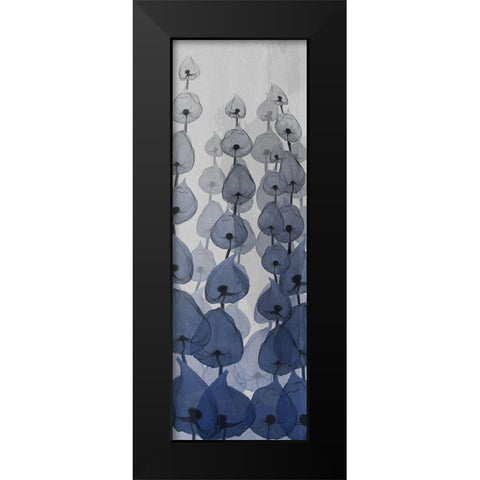 Sapphire Blooms 2 Black Modern Wood Framed Art Print by Koetsier, Albert