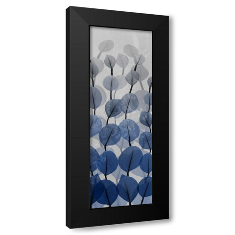 Sapphire Blooms 4 Black Modern Wood Framed Art Print with Double Matting by Koetsier, Albert