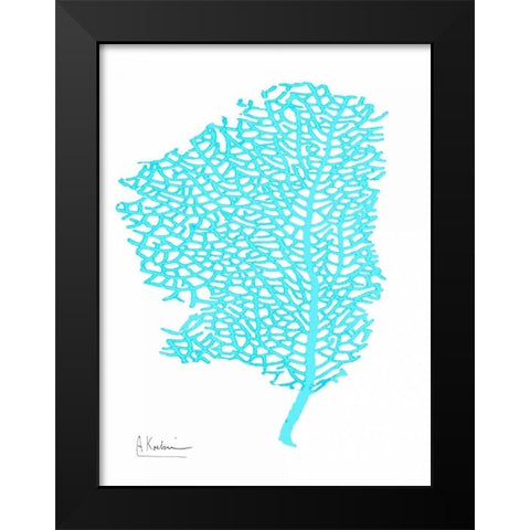 Sea Fan Black Modern Wood Framed Art Print by Koetsier, Albert