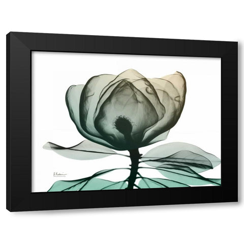 Emerald Magnolia 1 Black Modern Wood Framed Art Print with Double Matting by Koetsier, Albert