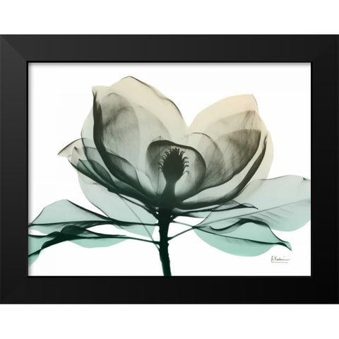 Emerald Magnolia 2 Black Modern Wood Framed Art Print by Koetsier, Albert