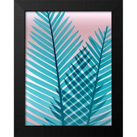 Cotton Candy Fern Black Modern Wood Framed Art Print by Koetsier, Albert